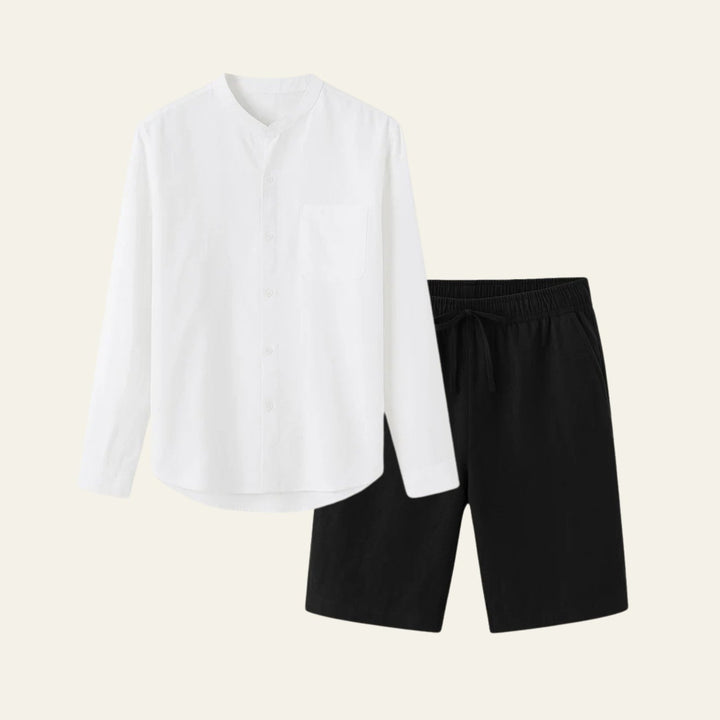 The Solstice Linen Set Black