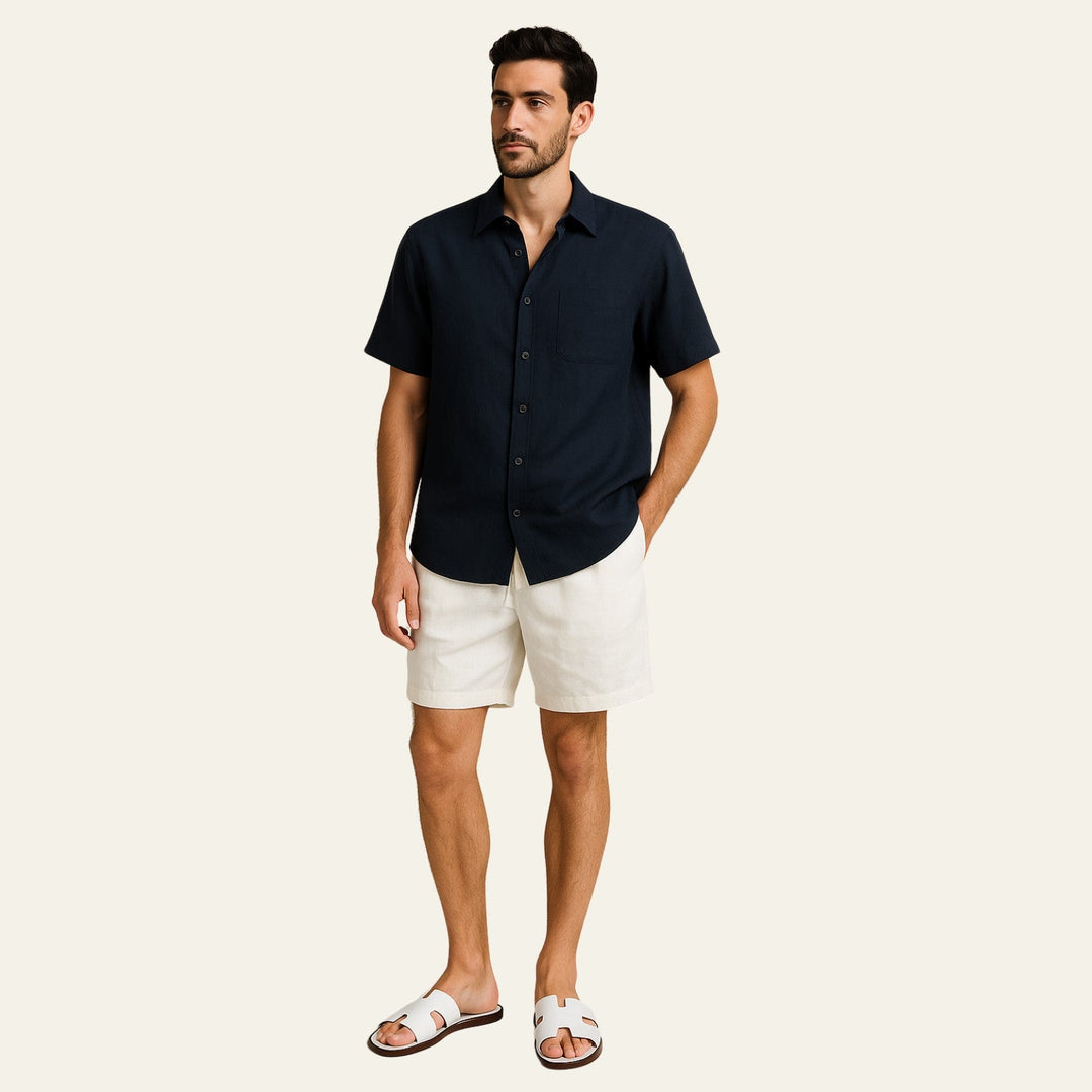 The Riviera Linen Set White