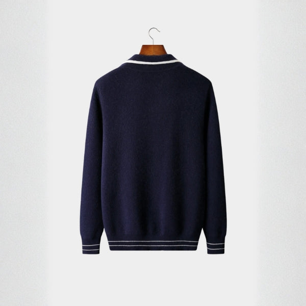 The Monaco Merino Wool Zip Cardigan