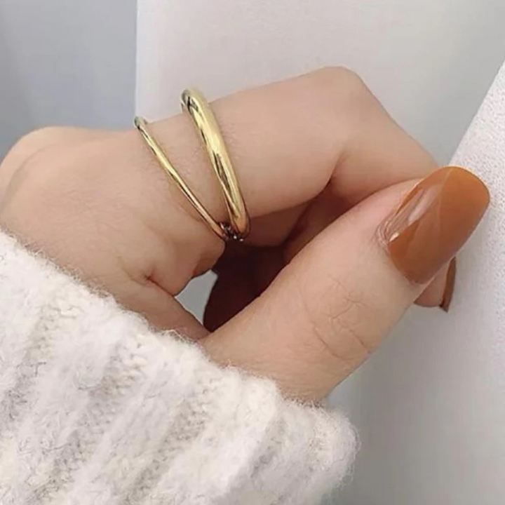 The Verona Double Band Ring