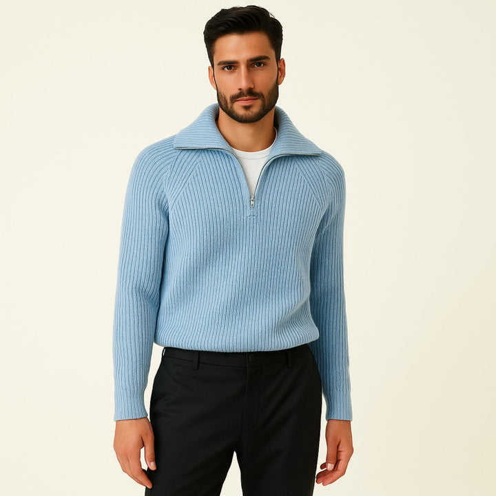 The Vienna Grand Tour Quarter Zip Sweater