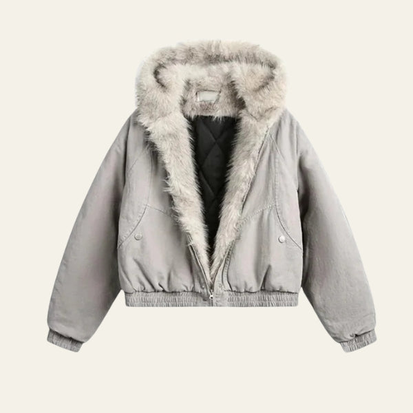 The Aspen Faux Fur Bomber Jacket