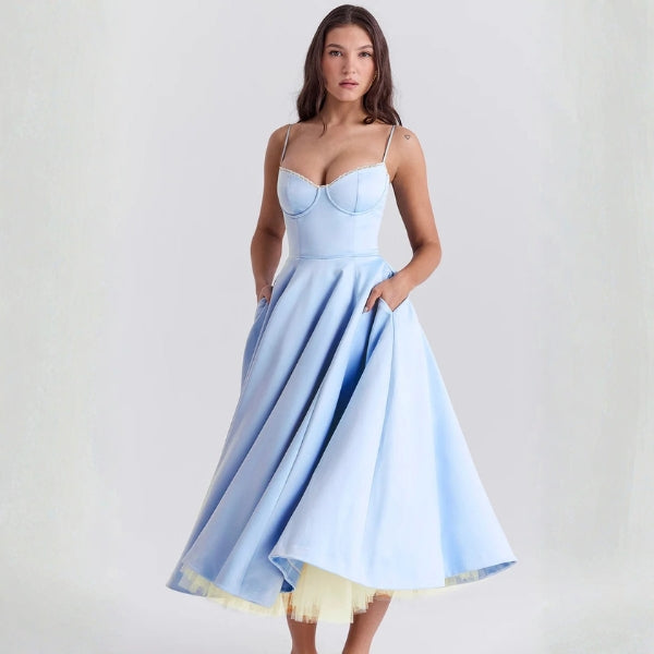 The Vienna Corset Midi Dress