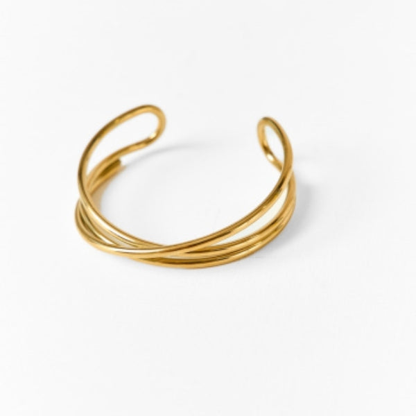 The Sorrento Twisted Gold Cuff