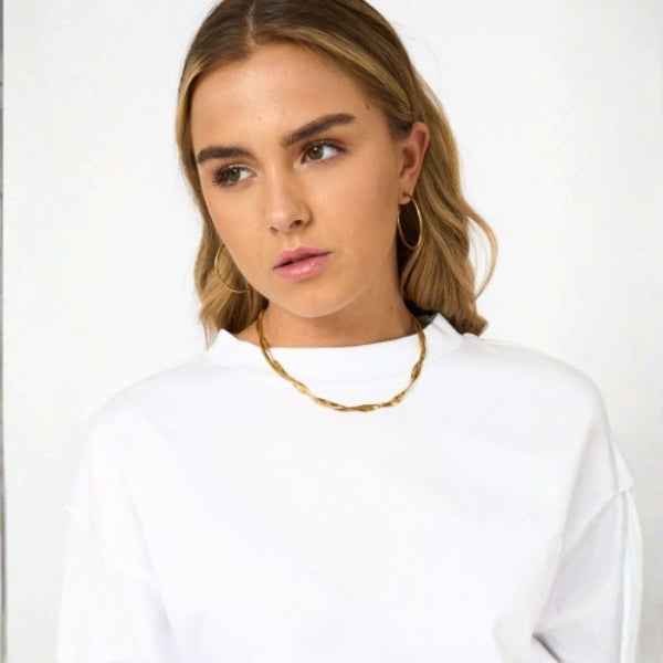 The Santorini Gold Twist Necklace