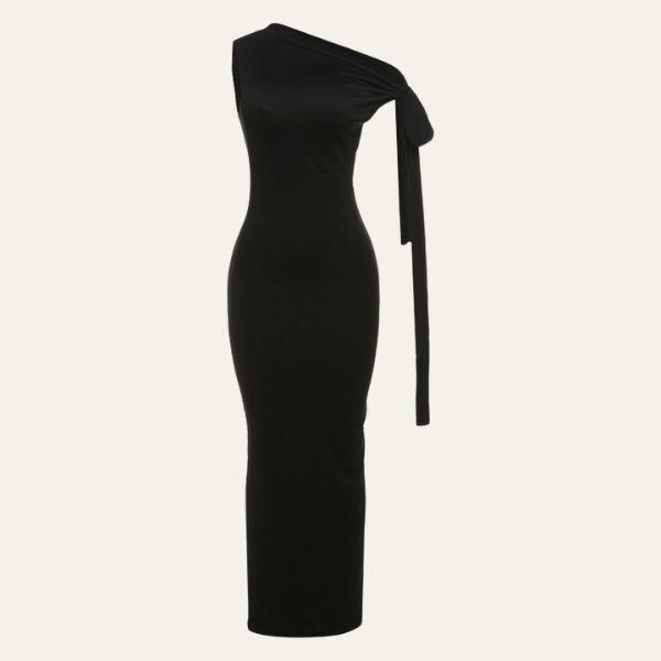 The Valencia One-Shoulder Slim Dress