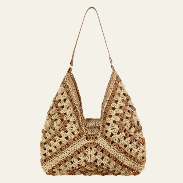 The Valencia Woven Crochet Hobo Bag