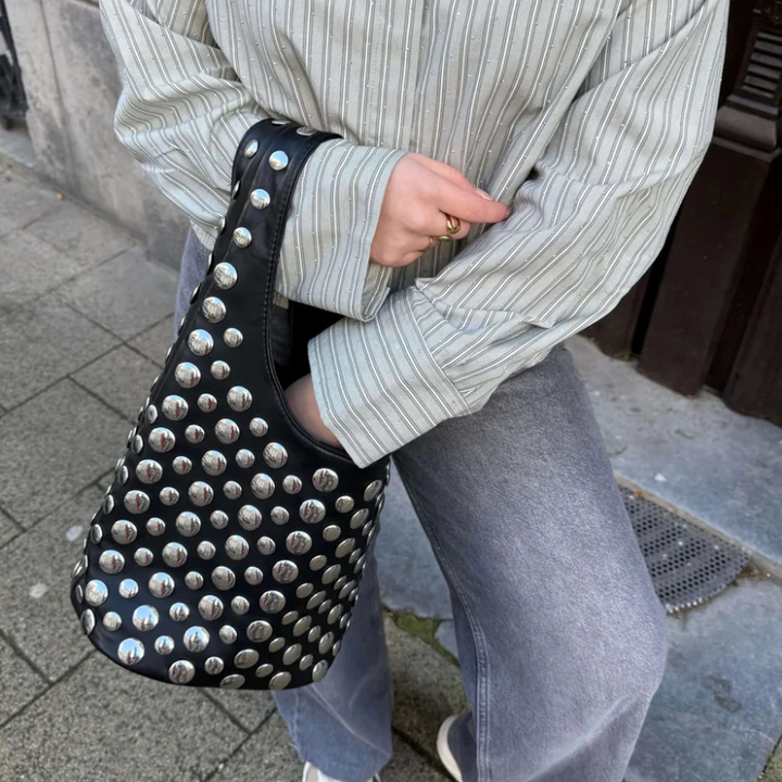 The Alexandra Woven Mini Hobo Bag