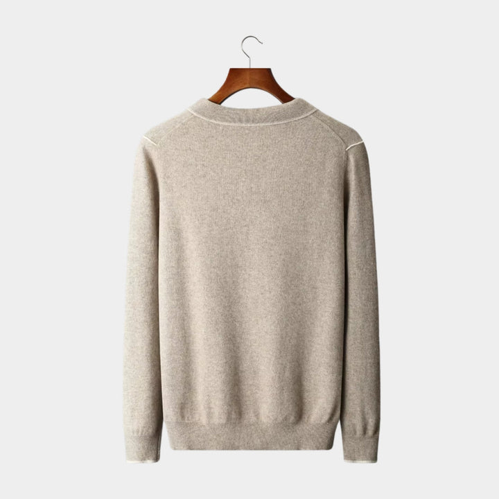 The Amalfi Cashmere Polo Sweater