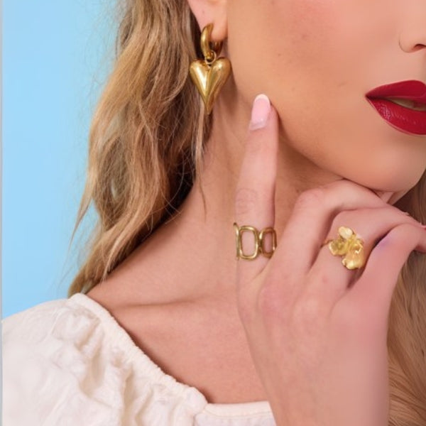 The Florence Linked Gold Ring