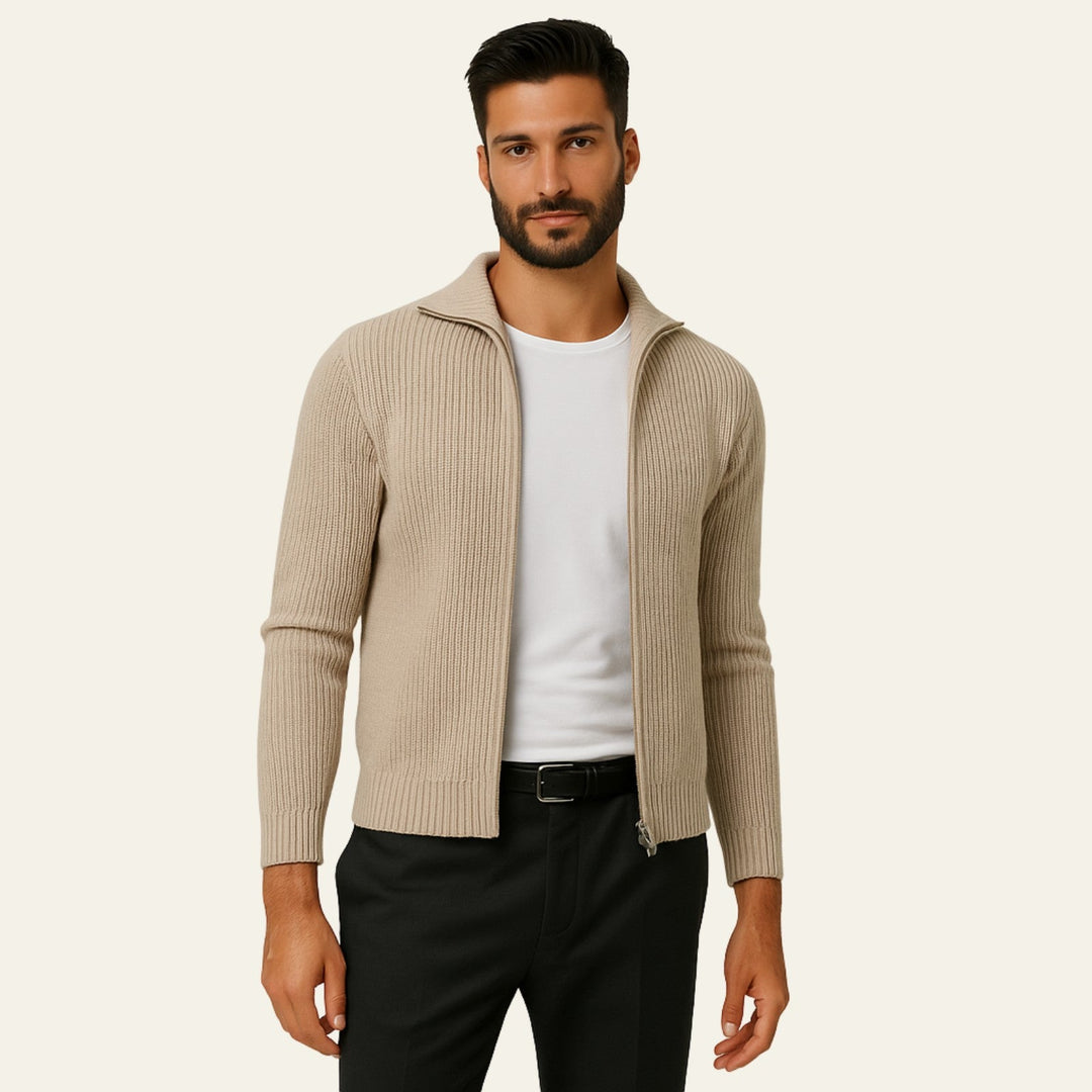 The Vienna Cashmere Zip Vest