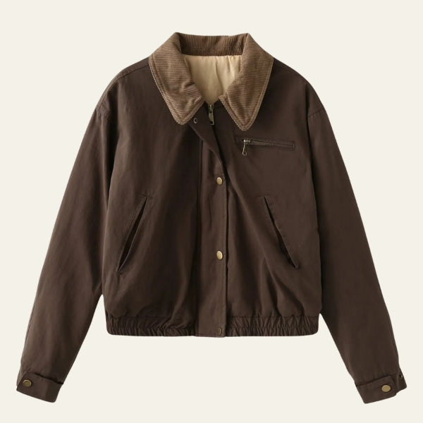 The Aspen Cord Collar Bomber Jacket