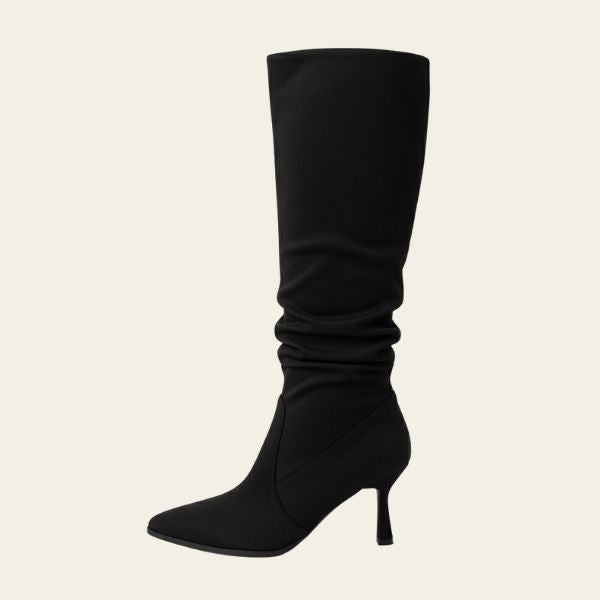 The Florence Pleated Over-Knee Boot