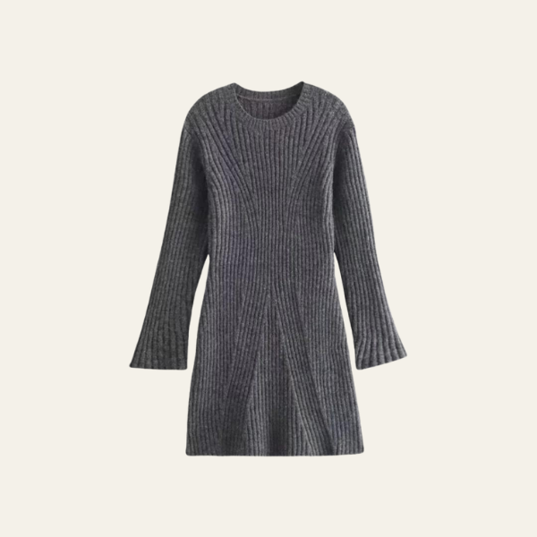 The Aria Ribbed Knit Mini Dress