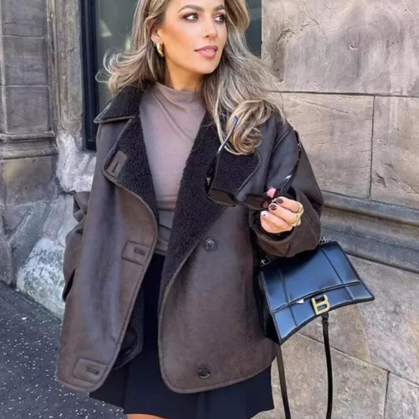 The Cortina Faux Shearling Aviator Jacket