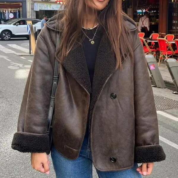 The Cortina Faux Shearling Aviator Jacket