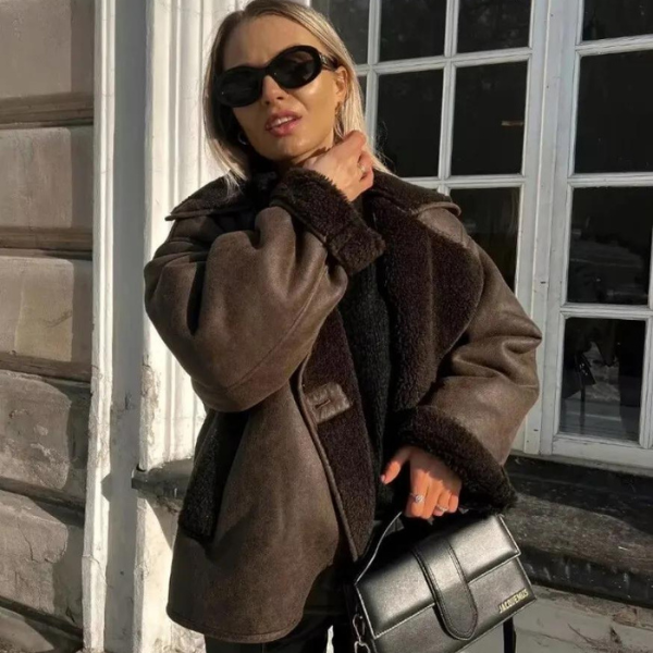 The Cortina Faux Shearling Aviator Jacket