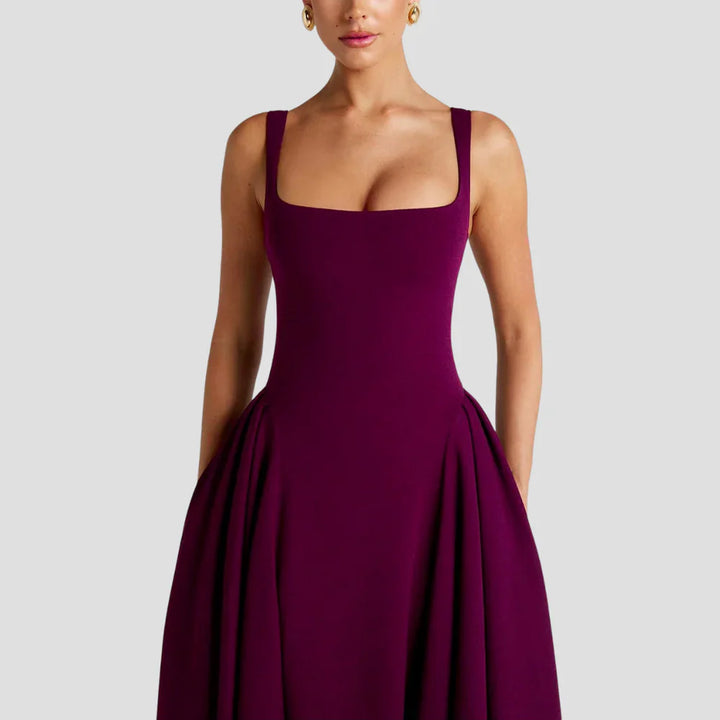 The Sorrento Pleated Midi Dress