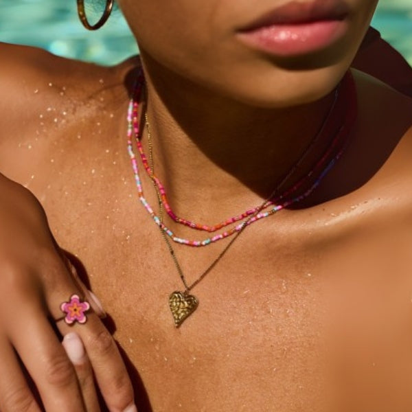 The Positano Gold Heart Necklace
