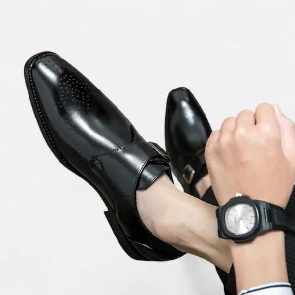 The Milan Black Monk Loafer