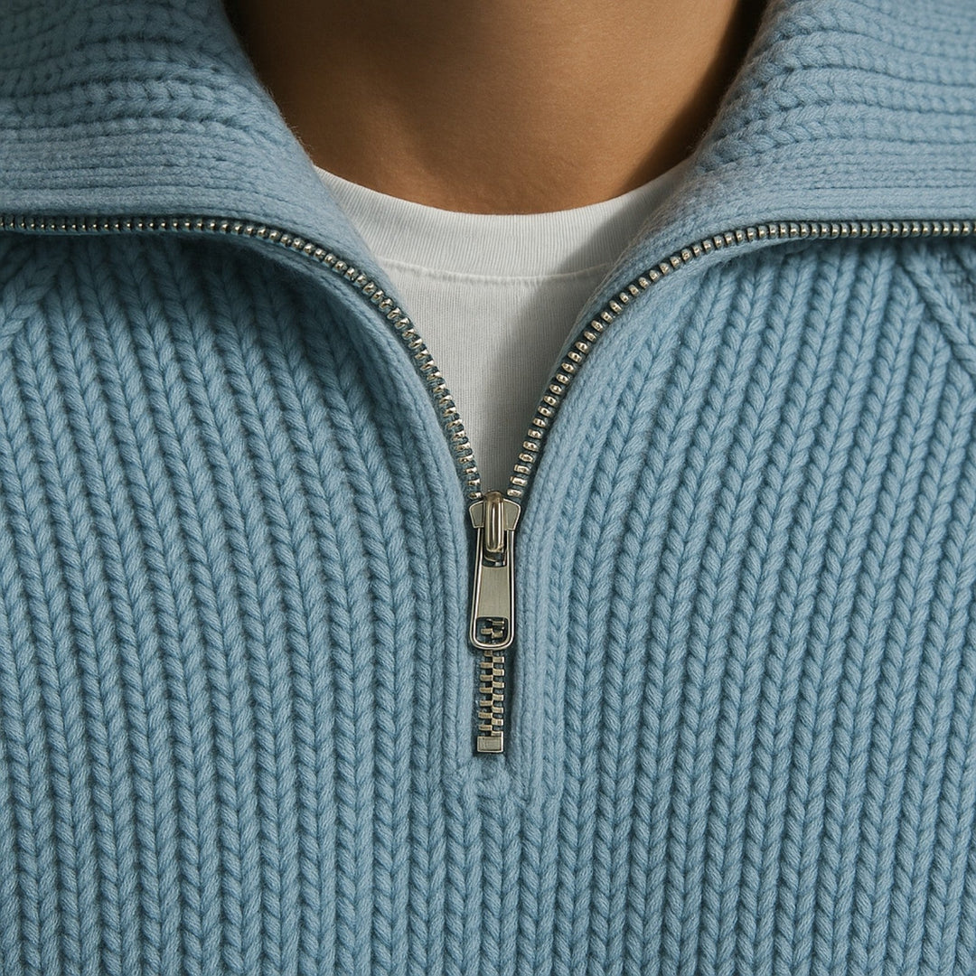 The Vienna Grand Tour Quarter Zip Sweater