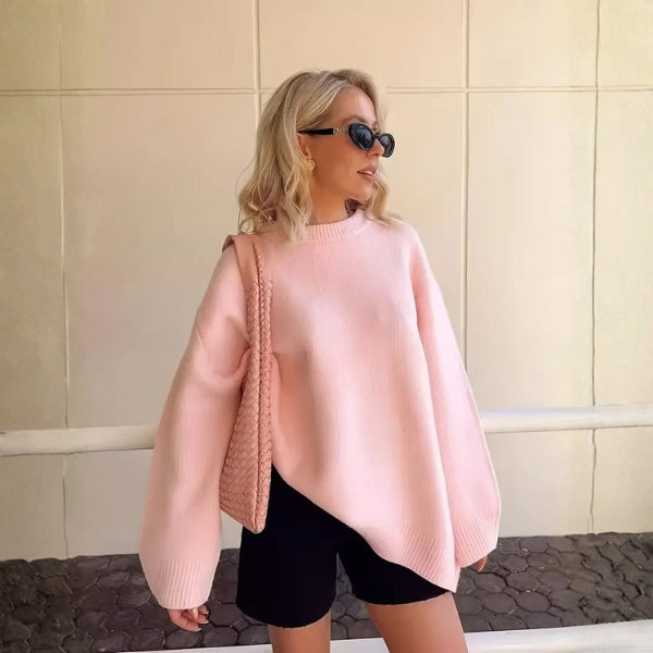 The Edlyn Ribbed Trim Sweater