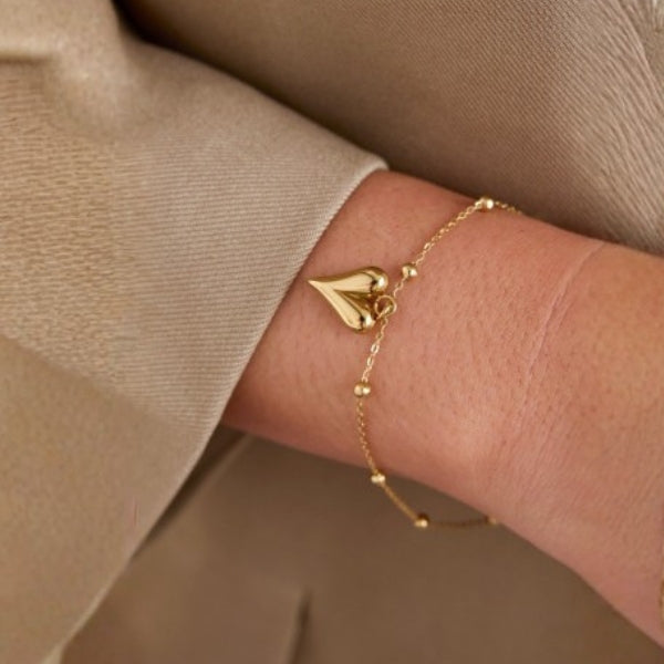The Capri Gold Heart Bracelet