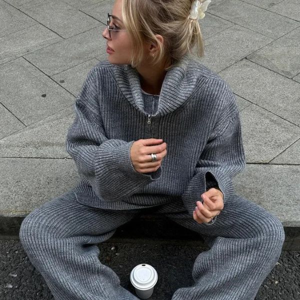 The Sorrento Ribbed Knit Lounge Set