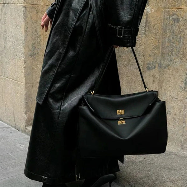 The Verona Leather Structured Handbag