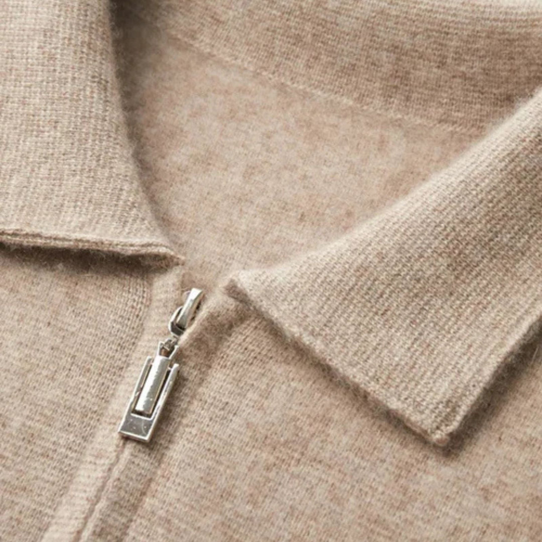 The Vienna Cashmere Zip Vest