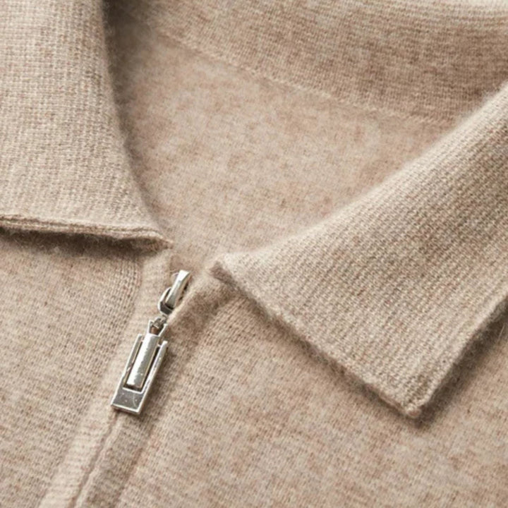 The Vienna Cashmere Zip Vest