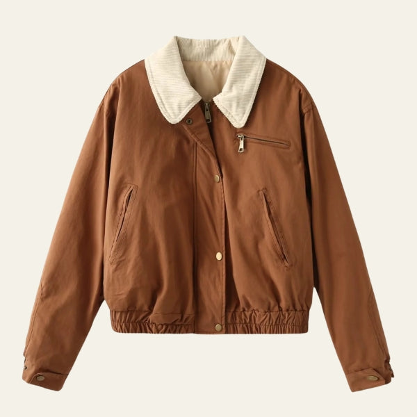 The Aspen Cord Collar Bomber Jacket