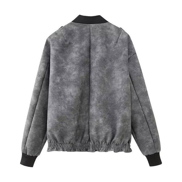 The Soho Leather Bomber Jacket