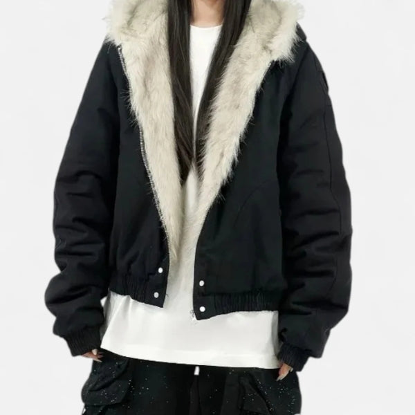 The Aspen Faux Fur Bomber Jacket