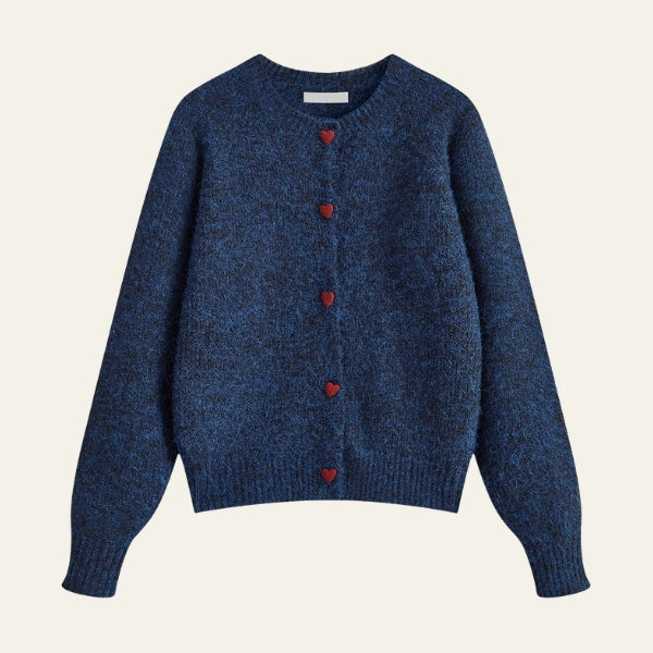 The Oslo Heart Knit Cardigan
