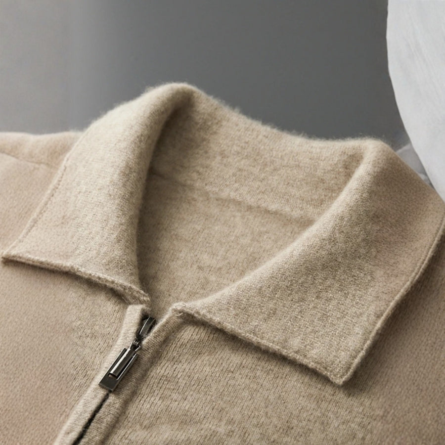 The Geneva Cashmere Zip Jacket