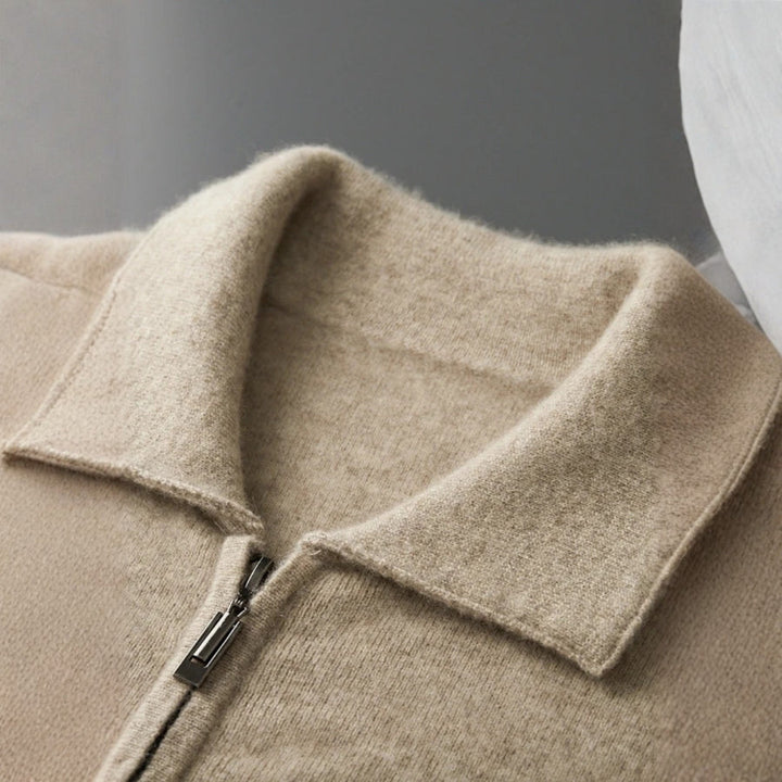 The Geneva Cashmere Zip Jacket