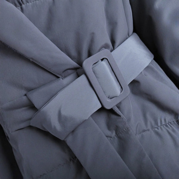 The Aspen Belted Puffer Coat