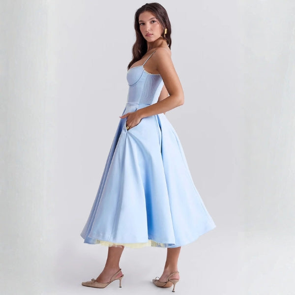 The Vienna Corset Midi Dress
