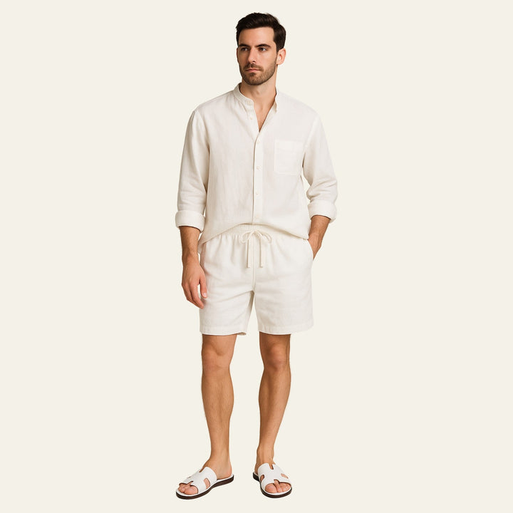 The Solstice Linen Set White