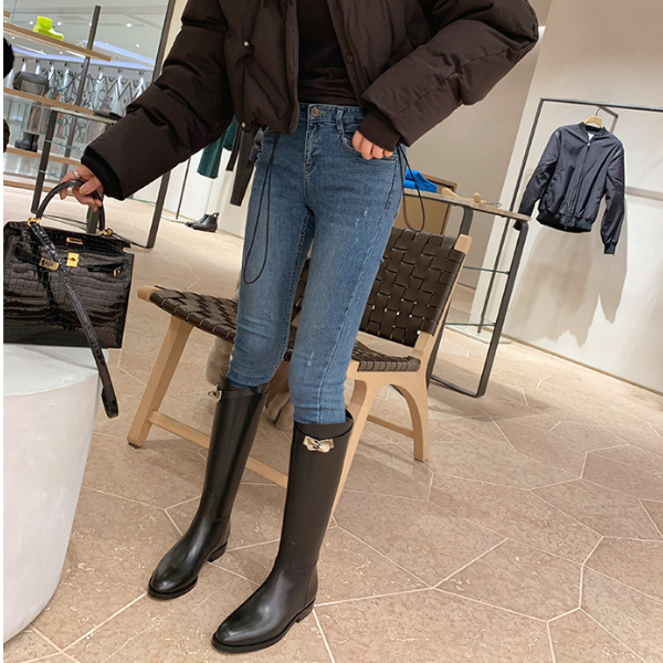 The Marais Leather Buckle Boot