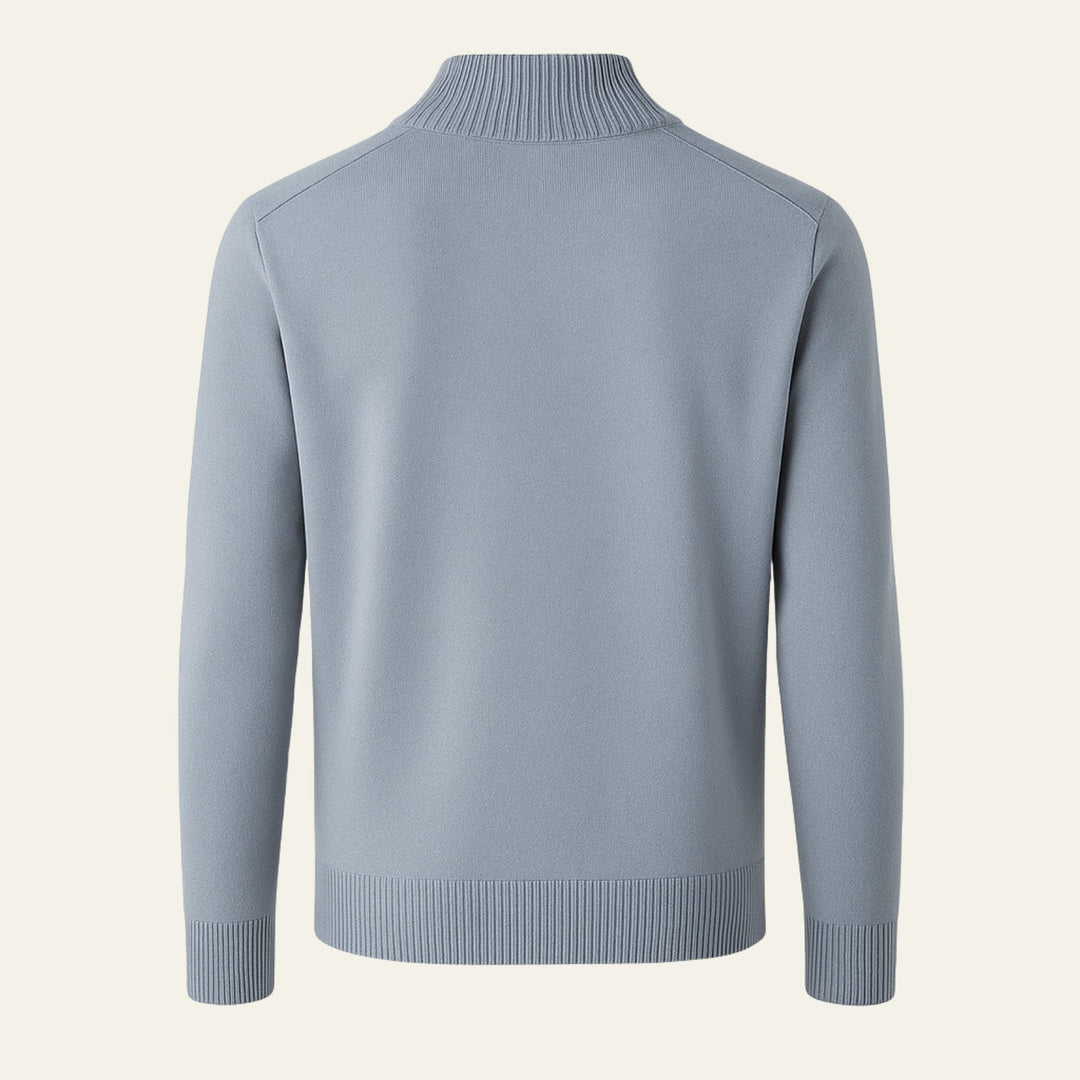 The St. Moritz Wool Quarter Zip Knit Sweater