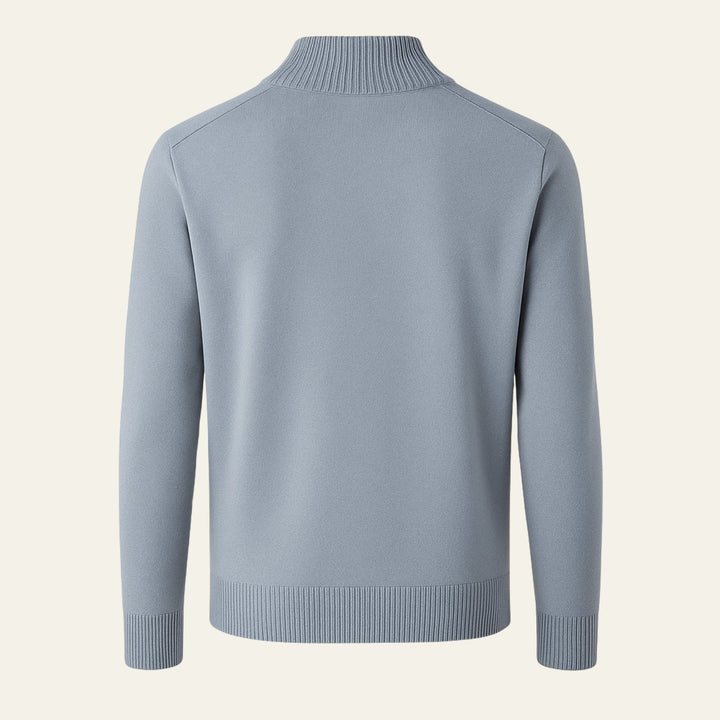 The St. Moritz Wool Quarter Zip Knit Sweater