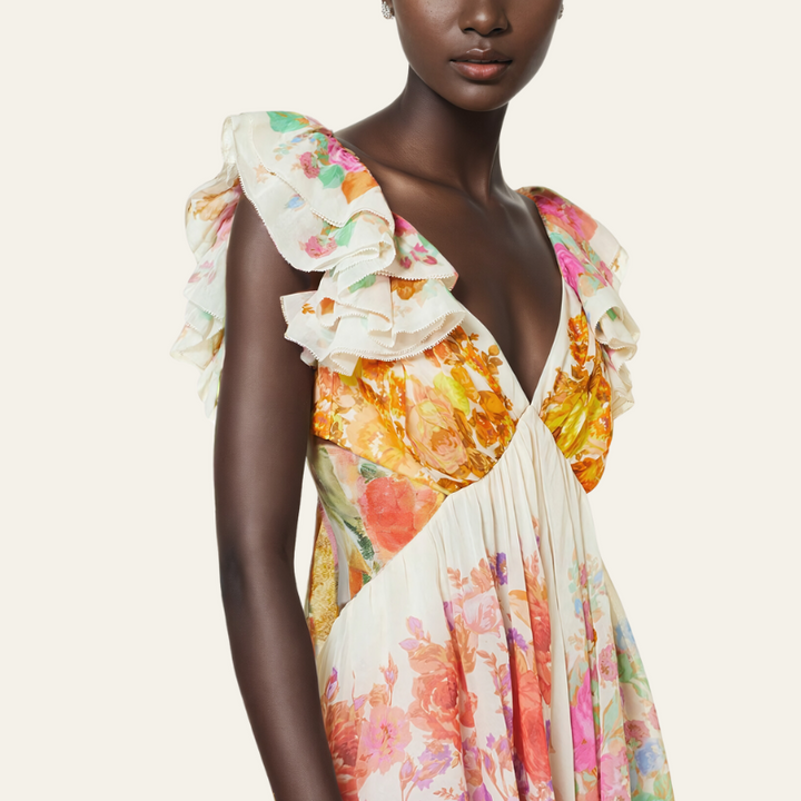 The Portofino Floral Maxi Dress