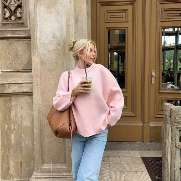 The Edlyn Ribbed Trim Sweater