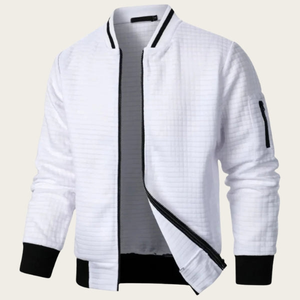The Geneva Quilted Bomber Jacket