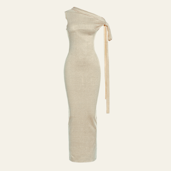 The Valencia One-Shoulder Slim Dress