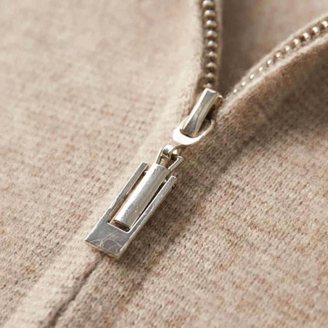 The Vienna Cashmere Zip Vest