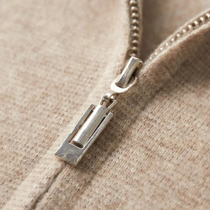 The Vienna Cashmere Zip Vest