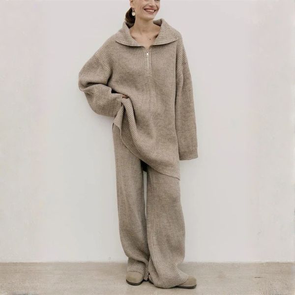 The Sorrento Ribbed Knit Lounge Set
